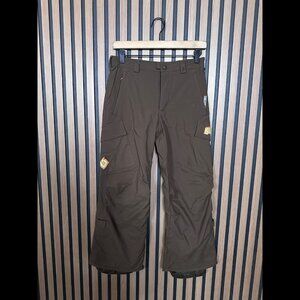 Burton Snowboard Ski Pants Large Boys Brown Waterproof Insulated Outdoor Cargo